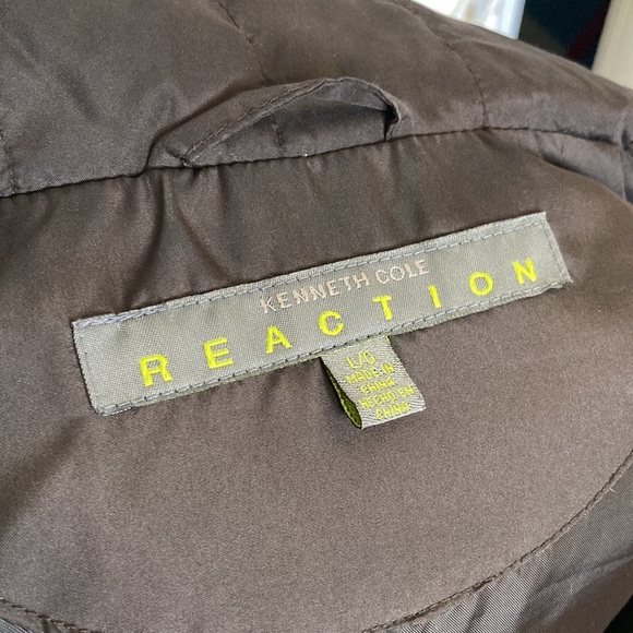 KENNETH COKE REACTION VEST WOMEN SIZE LARGE SLEEVELESS BROWN - Picture 9 of 11